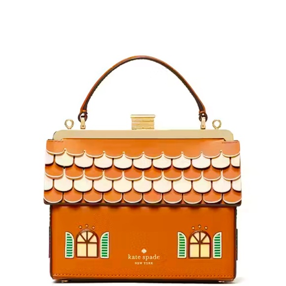 NWT Kate Spade Gingerbread House Purse ✨ Christmas Bag 🎄 $449 MSRP - New Seller! - Picture 5 of 13